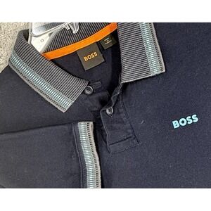 Hugo Boss Men's Regular Fit Blue‎ Golf Polo Shirt Small